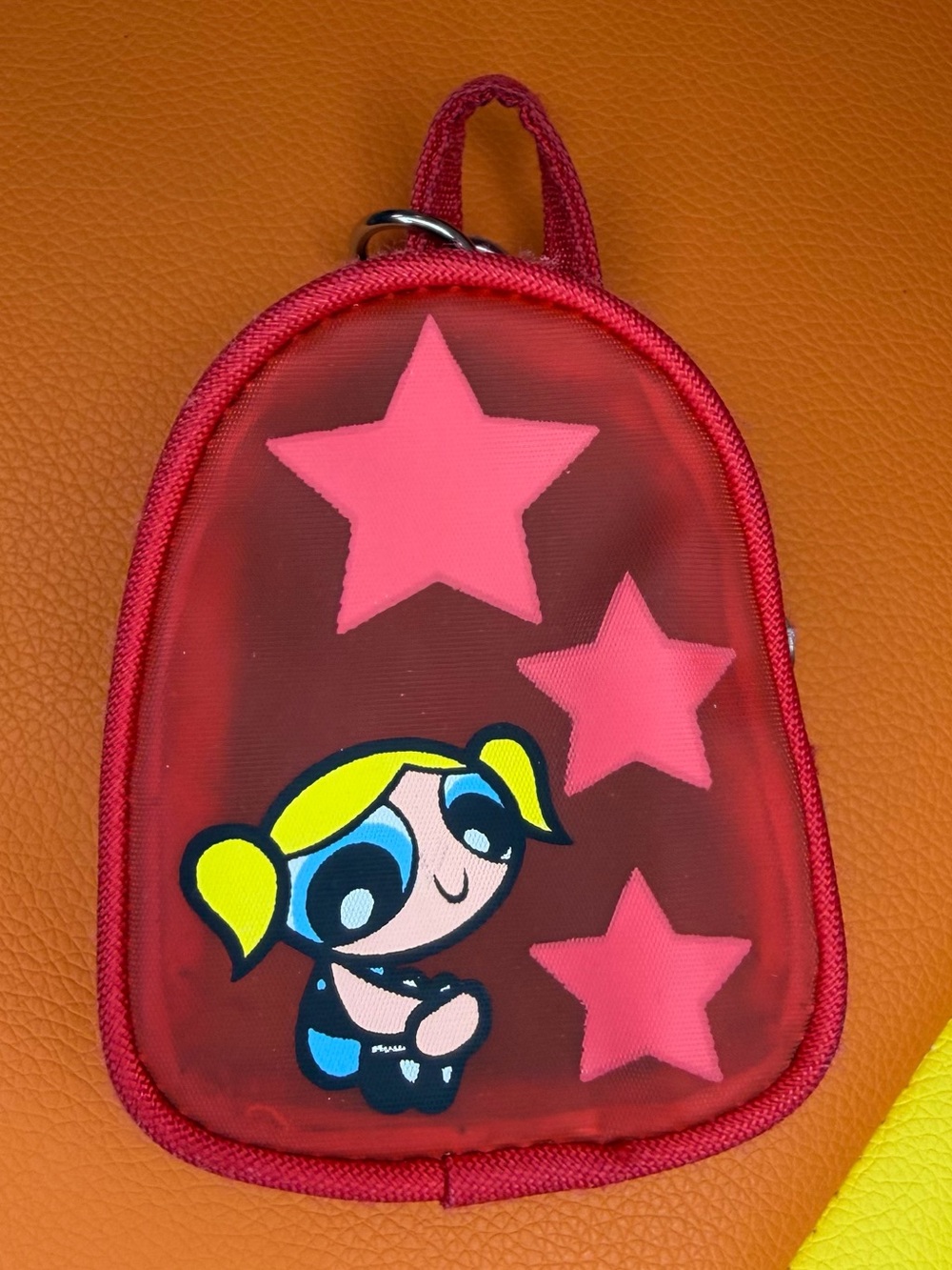 The Powerpuff Girls - Bubbles Mini Coin Pouch Keychain Vintage